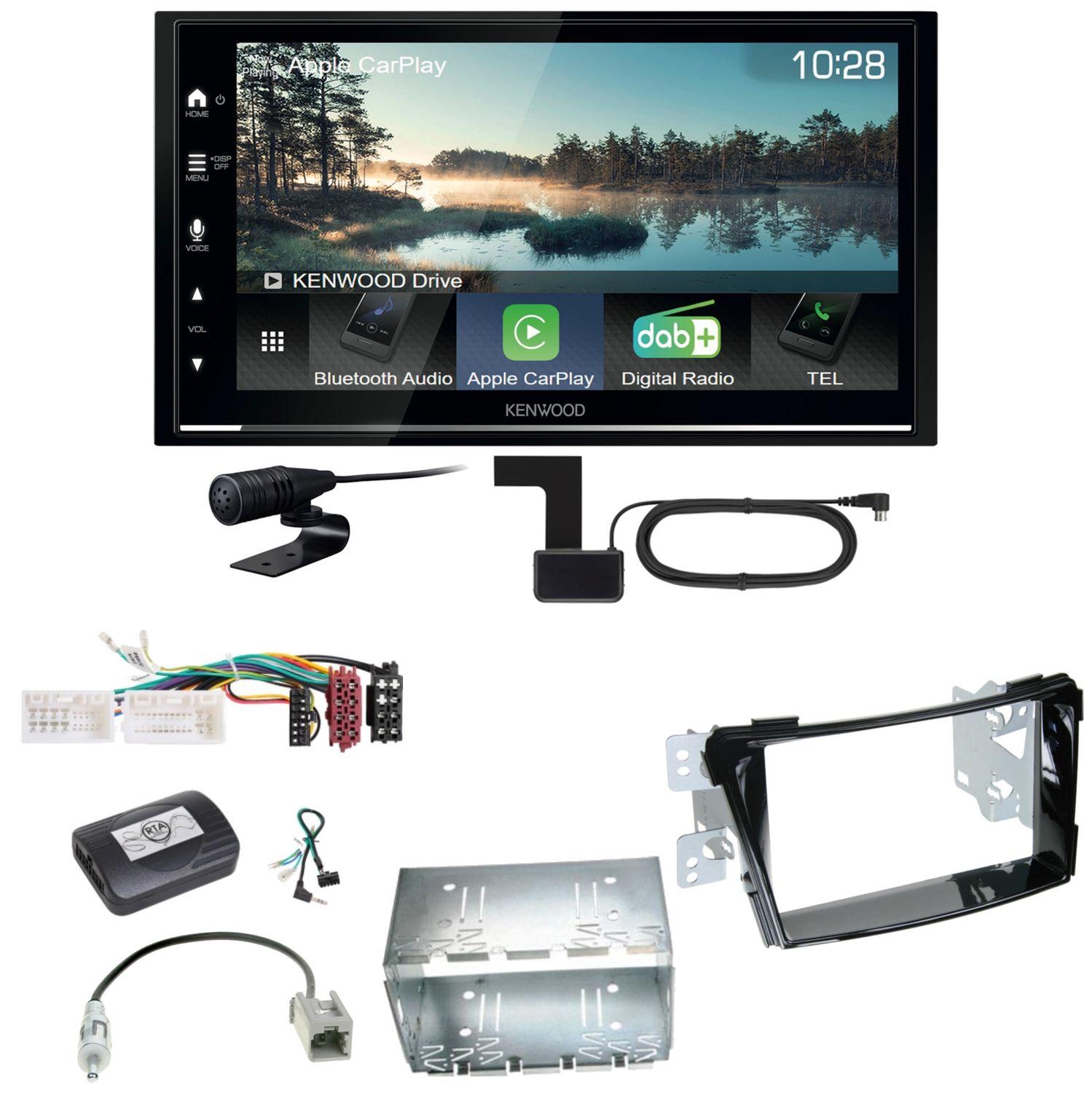 Kenwood DMX7722DABS Android Auto CarPlay Bluetooth Einbauset für Hyundai i40 VF