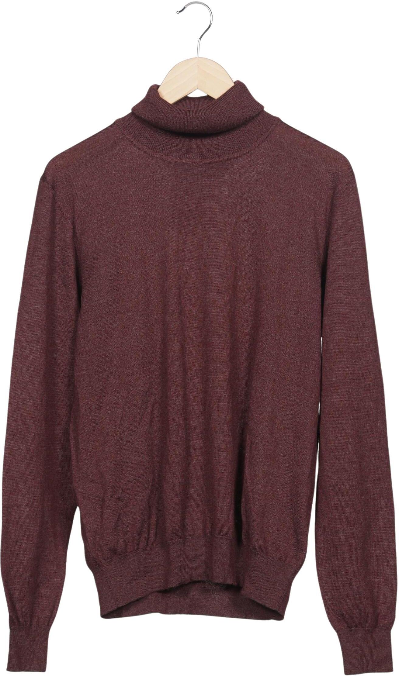 Tommy Hilfiger Tailored Herren Pullover, Bordeaux, Gr. XL, Wolle - Second Hand