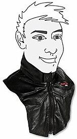 Corpetto Collare Moto in Pelle American-Pro CORPETTO ZIP Ner taglia un