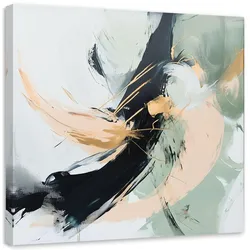 LEINWANDBILD Abstrakte Imitation Ölfarbe 30x30cm