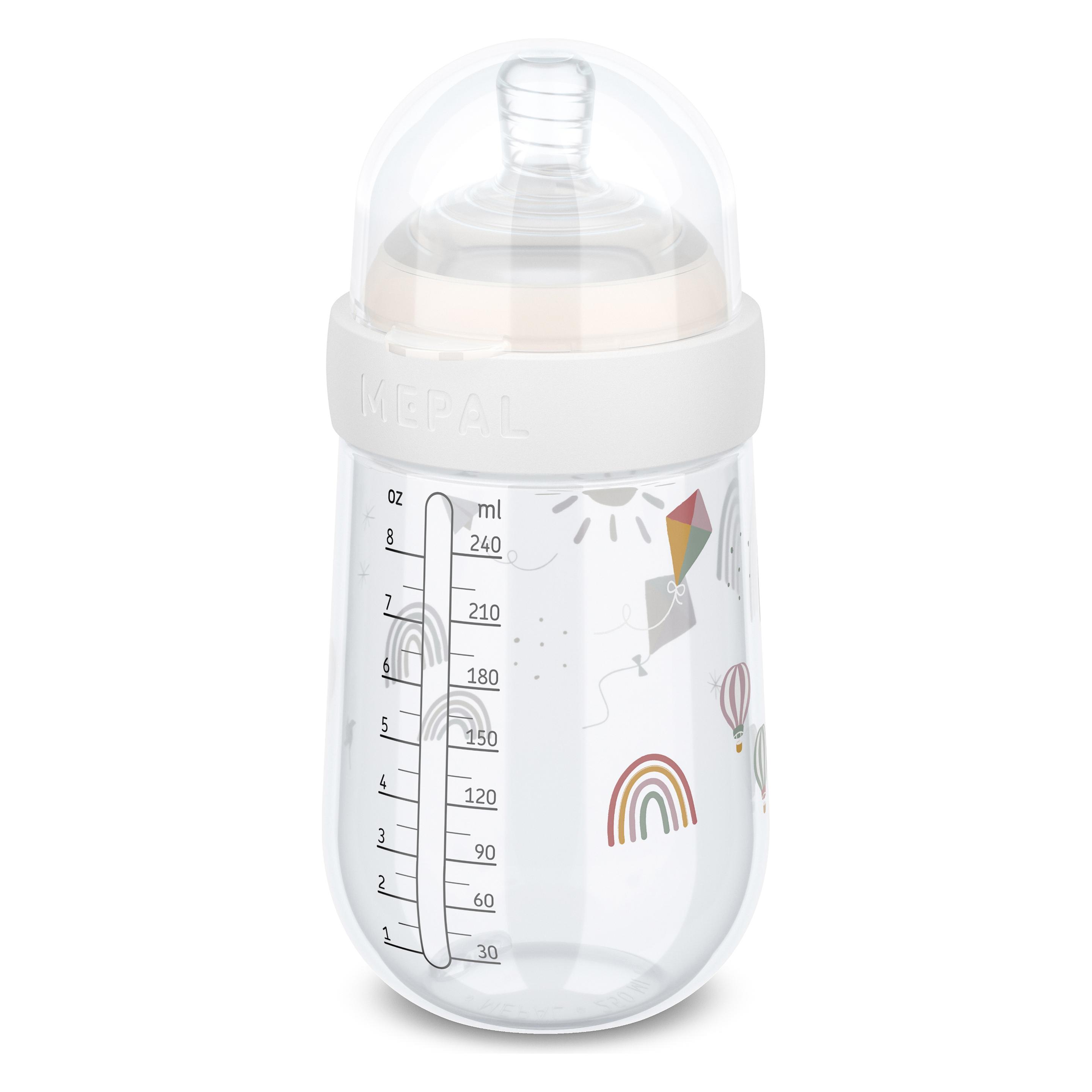 Mepal Babyflasche mio 240 ml - sunshine & rainbow (240 ml) (8260958-8720294049258)