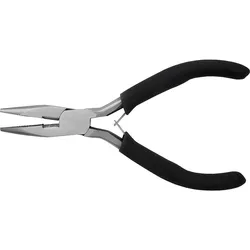 Mechaniker-Flachrundzange L: 114mm, Backen gerändelt