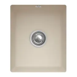 332402AM Subway 45 SU Almond Keramikspüle Excenterbetätigung Unterbauspüle 45 cm Unterschrank