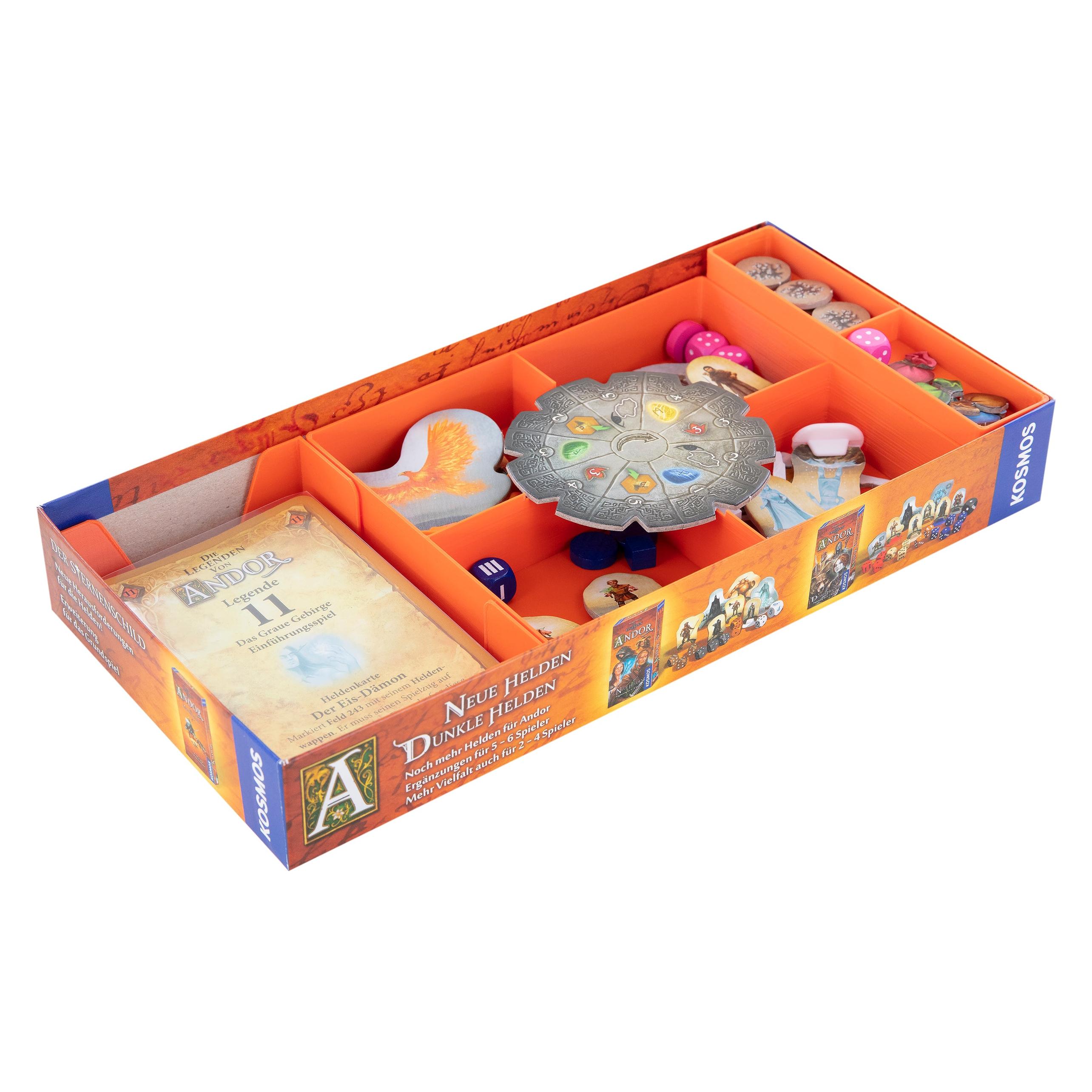 Feldherr ORG120 - Organizer für Die Legenden von Andor: Magische Helden - Brettspielbox (Kunststoff) (ORG120)