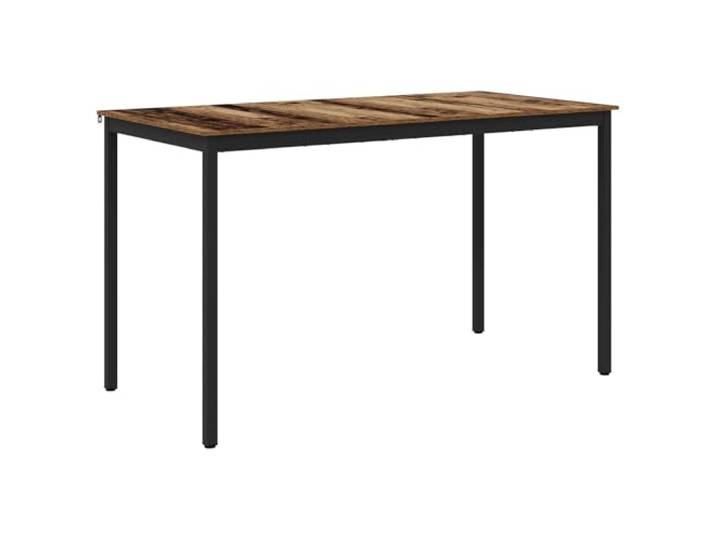 Esstisch Holzwerkstoff Rechtwinklig Mit Metallbeinen Für Küche und Esszimmer, modernes Design, robuste Metallbeine, stabiler Rahmen, leichte Reinigung, schnelle Montage