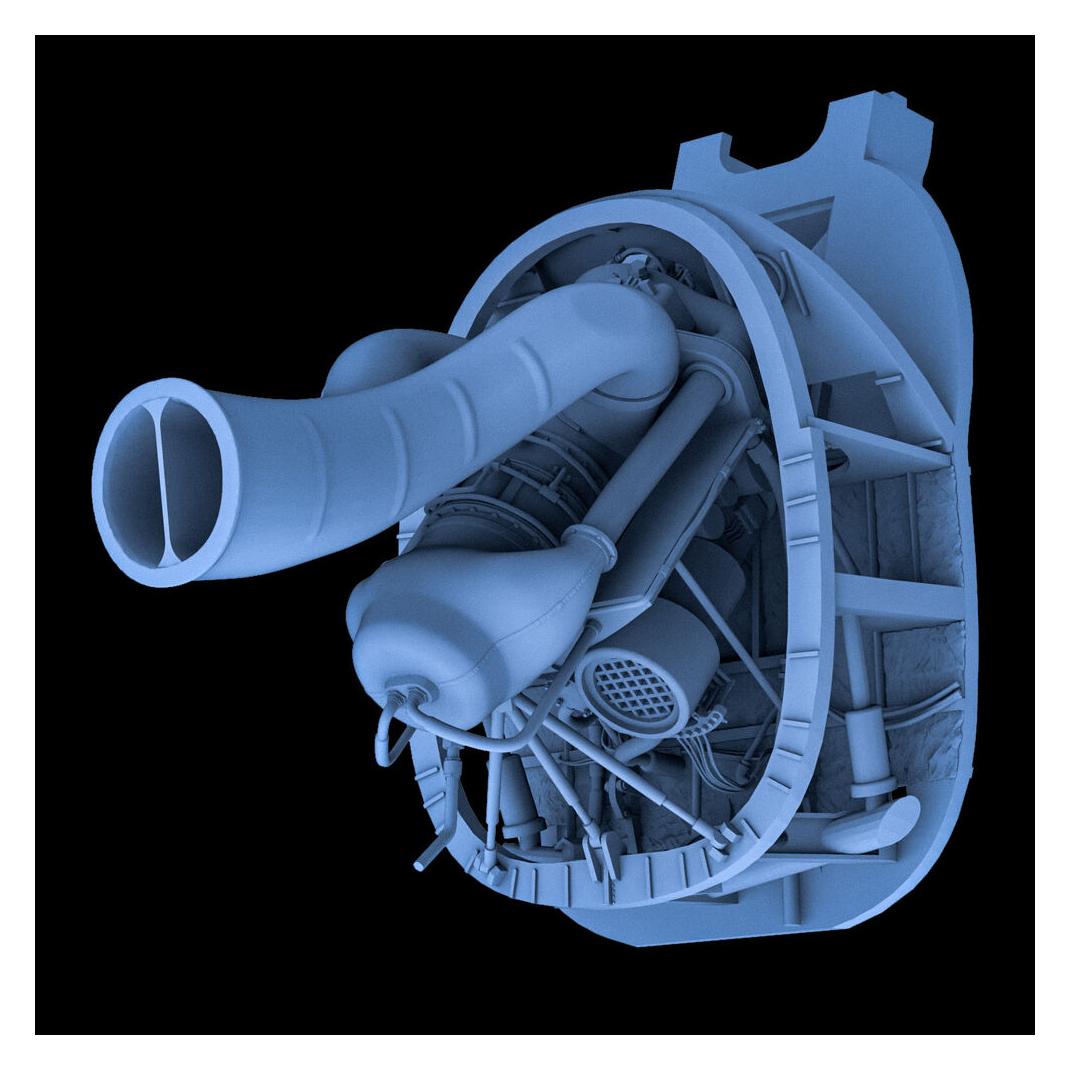 Toucan Model Helicopter Engine A/Mh-6j Little Bird (TC3D040)