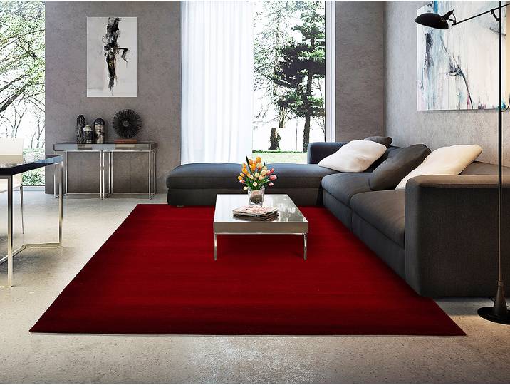 Tapis en laine Gradienta Rouge/Rouge 90 x 160cm Laine