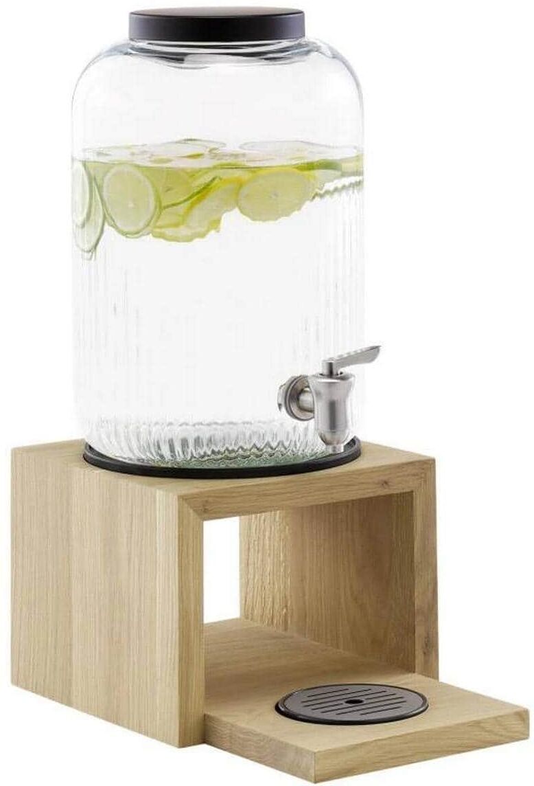 Getränkespender APS "VALO 7 Liter", braun (transparent), B:21cm H:46,5cm T:21cm Ø:21cm, Zapfanlagen, Getränkespender transparent Einheitsgröße