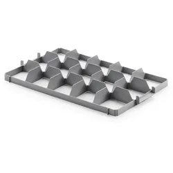 PROREGAL 10x Gefacheinteilung für Gläser 3x5 | Oberteil | HxBxT 7x59x36cm