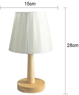 Uplifted Finds Nordic Pleated Table Lamp DIY Foldable USB Art Atmosphere Bedside Night Light For Home Decor warm Light
