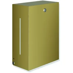 HEWI Papierhandtuchspender System 900, PVD gold gebürstet, 260x350x140 mm, Edelstahl, für Papierhandtücher 235-250 mm Breite