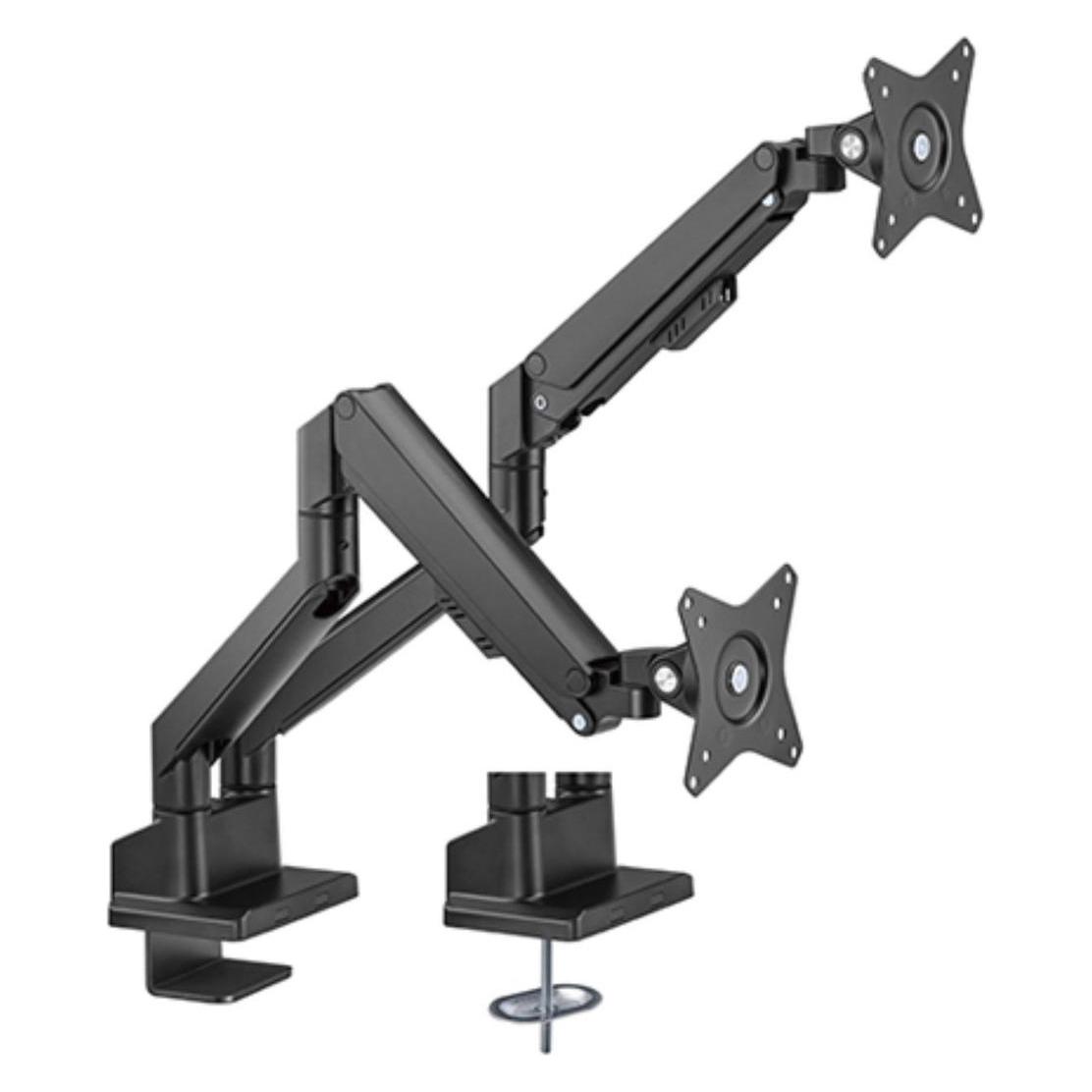 Fellowes Držák monitoru Brateck LDT62-C024 dvě ramena vedle sebe plynová vzpěra (Tisch, 32", 9 kg) (BRLDT62C024)
