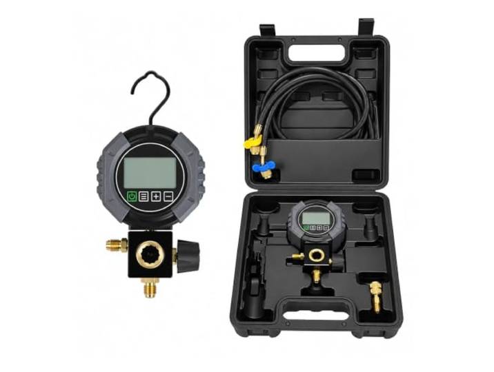 Digitale Manschette 0-6000 KPa Elektronische Kühlung LCD-Display, Magnetisch Faltbarer 360 ° Drehbarer Haken(MG-E201-01 home set)