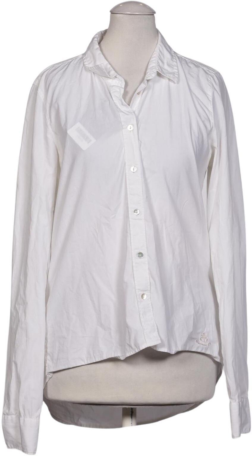 Adenauer & Co Damen Bluse, Weiß, Gr. XS, Baumwolle - Second Hand