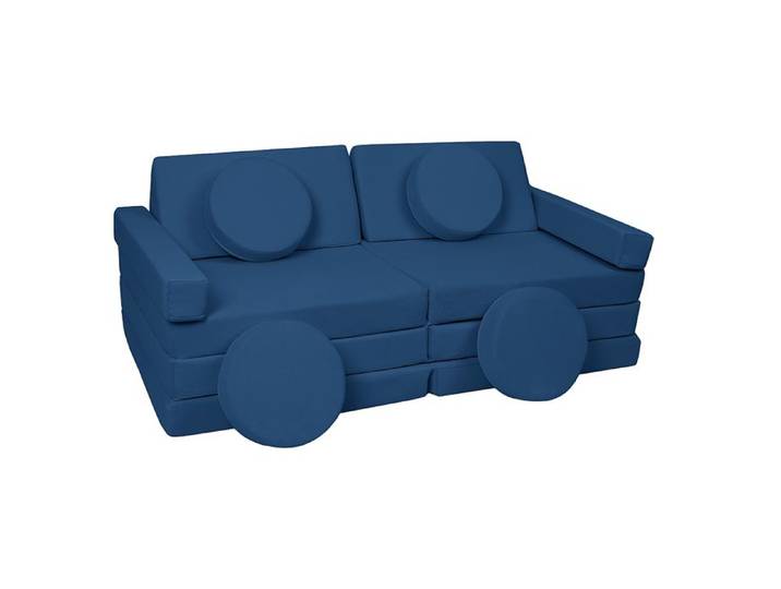 Canapé modulable enfants bleu marine - VELINDA