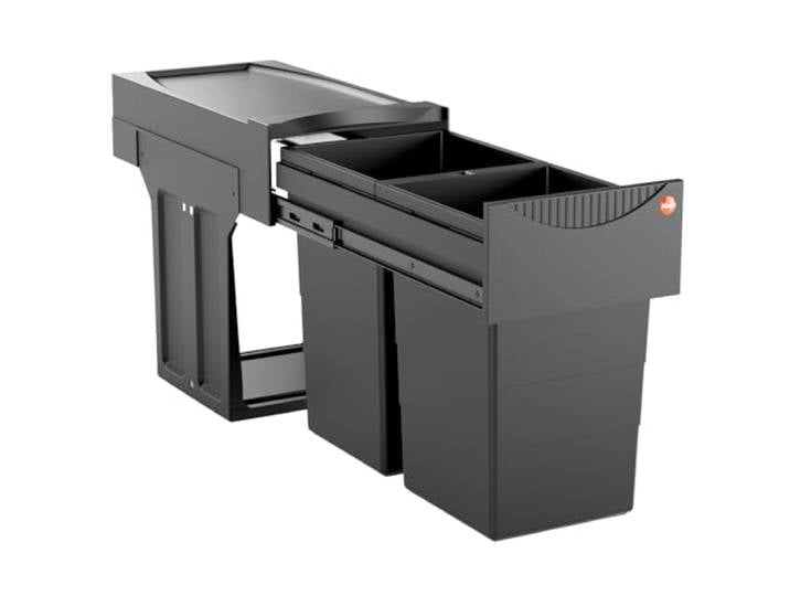 Hailo AS Tandem 15/15 Black Edition - 3666851 Einbau Abfallsammler