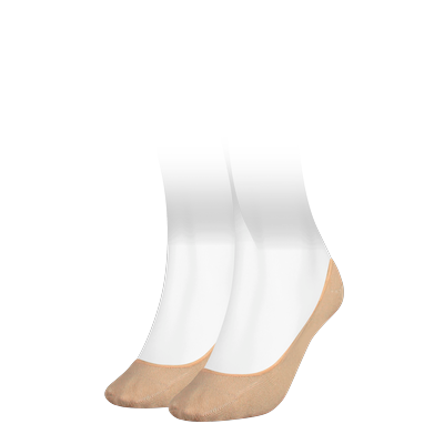 Tommy Hilfiger "TH WOMEN FOOTIE INVISIBLE 2P" 2 Paar, 2 Stk. tlg. mit flacher Zehennaht
