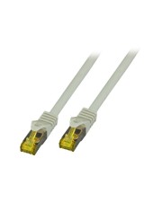 EFB Elektronik RJ45 Patchkabel S/FTP Cat.6A LSZH Cat.7 Rohkabel 1m grau Kupfer Grau (MK7001.1G)