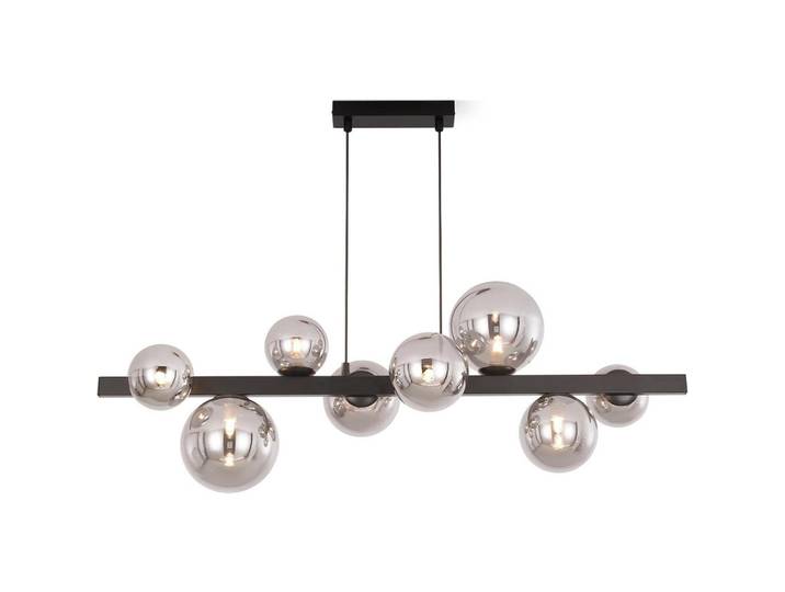 ZMH Pendelleuchte Rose 90/25/160 cm, Schwarz, Metall, G9, 25x160x90 cm, Lampen & Leuchten, Innenbeleuchtung, Hängeleuchten, Pendelleuchten