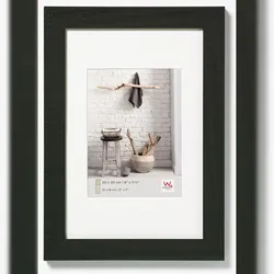 walther + design Home Holz Bilderrahmen 10x15 cm SCHWARZ
