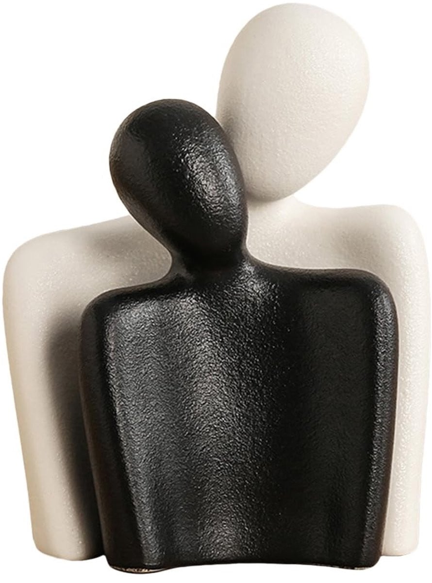 Solidchoice - Keramisch Paar Sculptuur - Romantische Abstracte Kunstdecoratie