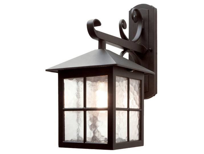 Elstead Lighting Aussenwandleuchte Bl19-Black, Schwarz, Metall, Glas, 18.5x40x31 cm, RoHS, Lampen & Leuchten, Außenbeleuchtung, Außenleuchten