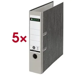 Leitz 5x Ordner »1080« grau, 8x31.8x28.5 cm