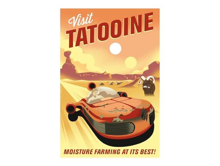 Komar Wandbild - Star Wars Visit Tatooine! - Größe 30 x 40 cm - Ohne Rahmen - Poster, Kunstdruck, Kinderzimmer, Wanddekoration
