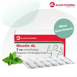 NICOTIN AL 2 mg wirkstoffh.Kaugummi mit Minzgeschm 204 St