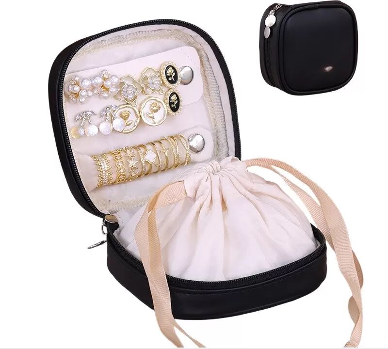 INF Mini Exquisite Tragbare Schmucktasche mit Kordelzug - Organisieren Sie Ihre Schätze