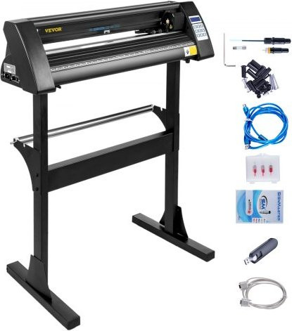 Vevor Vinylsnijplotter met standaard, 28 inch, zwart