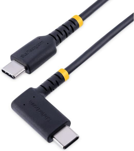 StarTech 6in (15cm) USB C Charging Cable Right Angle, 60W PD 3A,