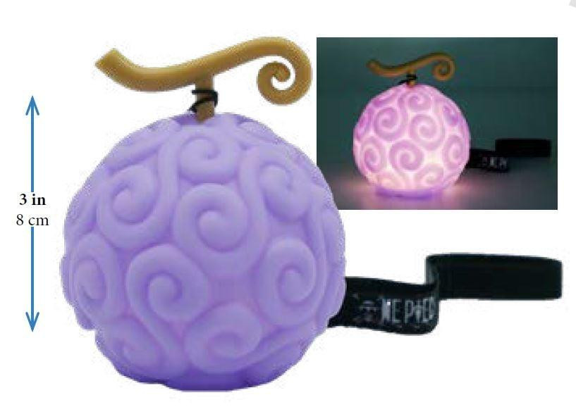 Teknofun One Piece minifiguur met lichtfunctie Devil Fruit 8 cm