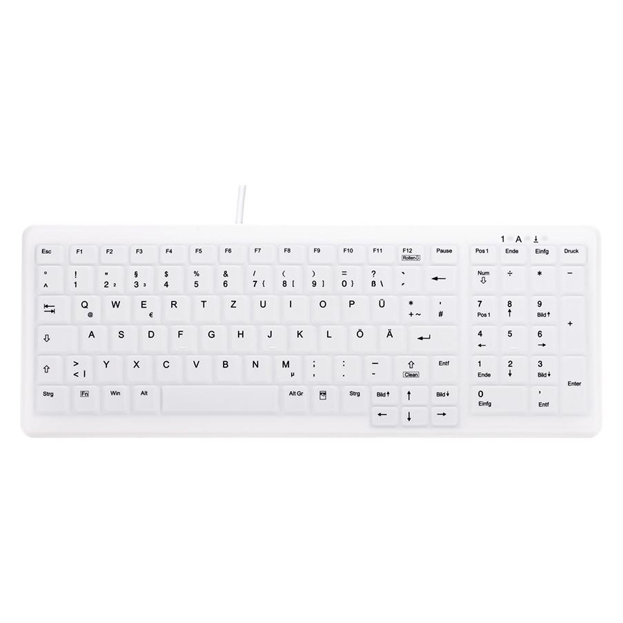 Active Key AK-C7000F-UVS-W/GE Tastatur USB + PS/2 Weiss (DE, Kabelgebunden) (AK-C7000F-UVS-W/GE)