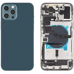iPhone 12 Pro Max Gehäuse mit Backcover Pazifikblau
