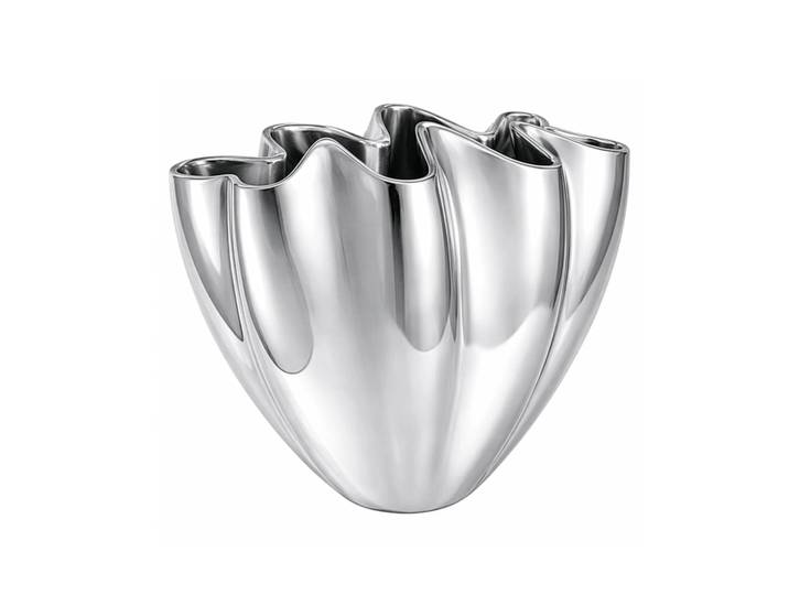 Mette Ditmer Shell vase taille L, 30 cm, chrome