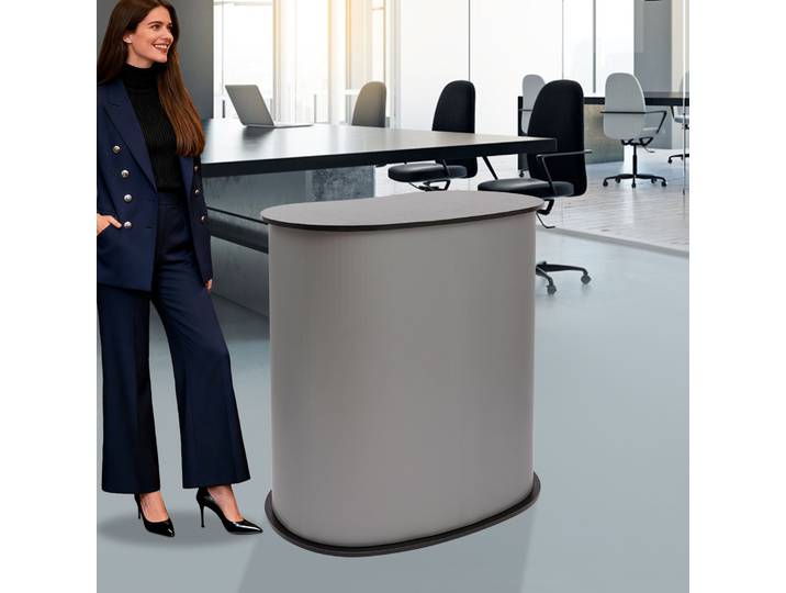 NOUVEAU Pupitre Moderne sur Pied pour Expositions, Réceptions et Événements, Pliable et Démontable 40*90*90cm