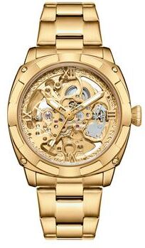 Youfap Market Luxury Mechanical Watches Skeleton Waterproof Men Automatic Watch Stainless Steel Mens Watch golden