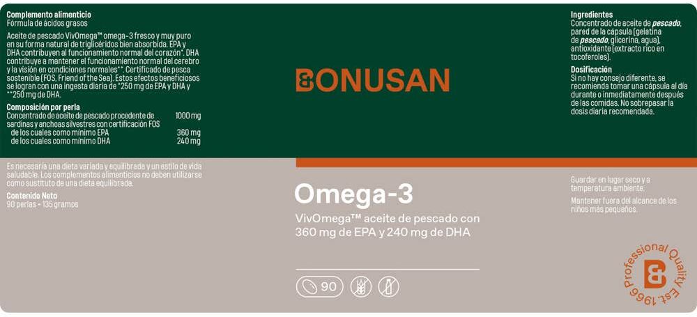 Bonusan Omega-3 90 Perlas