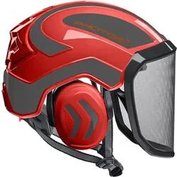 Forsthelm "INTEGRAL ARBORIST" fein F39 - schwarz/rot