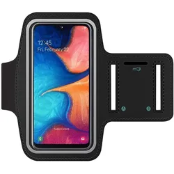 SmartFitness Samsung Galaxy A20e Handy Sport Armband, Smartphone Sportarmband, Schwarz