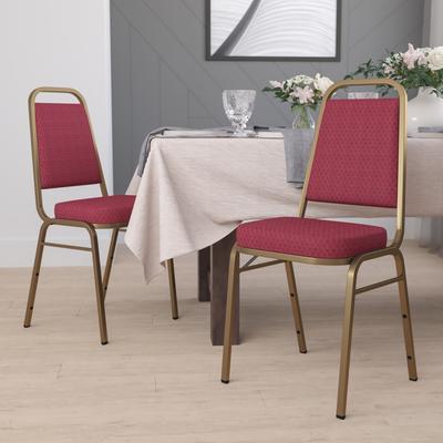 Flash Furniture "4 Pack Trapezoidal Back Stacking Banquet Chair - 20.25""D x 17.5""W x 36""H"