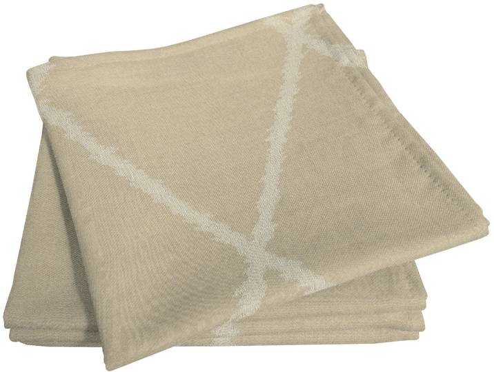 Stoffserviette ADAM Casket Valdelana Light Gr. 1, beige, B:30cm L:30cm, Obermaterial: 100% Baumwolle, Servietten, Stoffserviette