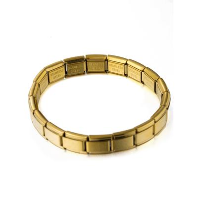 Armband "Schmuck Geschenk Edelstahl Armschmuck Armkette", gelbgoldfarben, ANISTON JEWELRY & WATCHES, Armbänder, Damen, 17,5cm, Edelstahl, Armband, Made in Germany