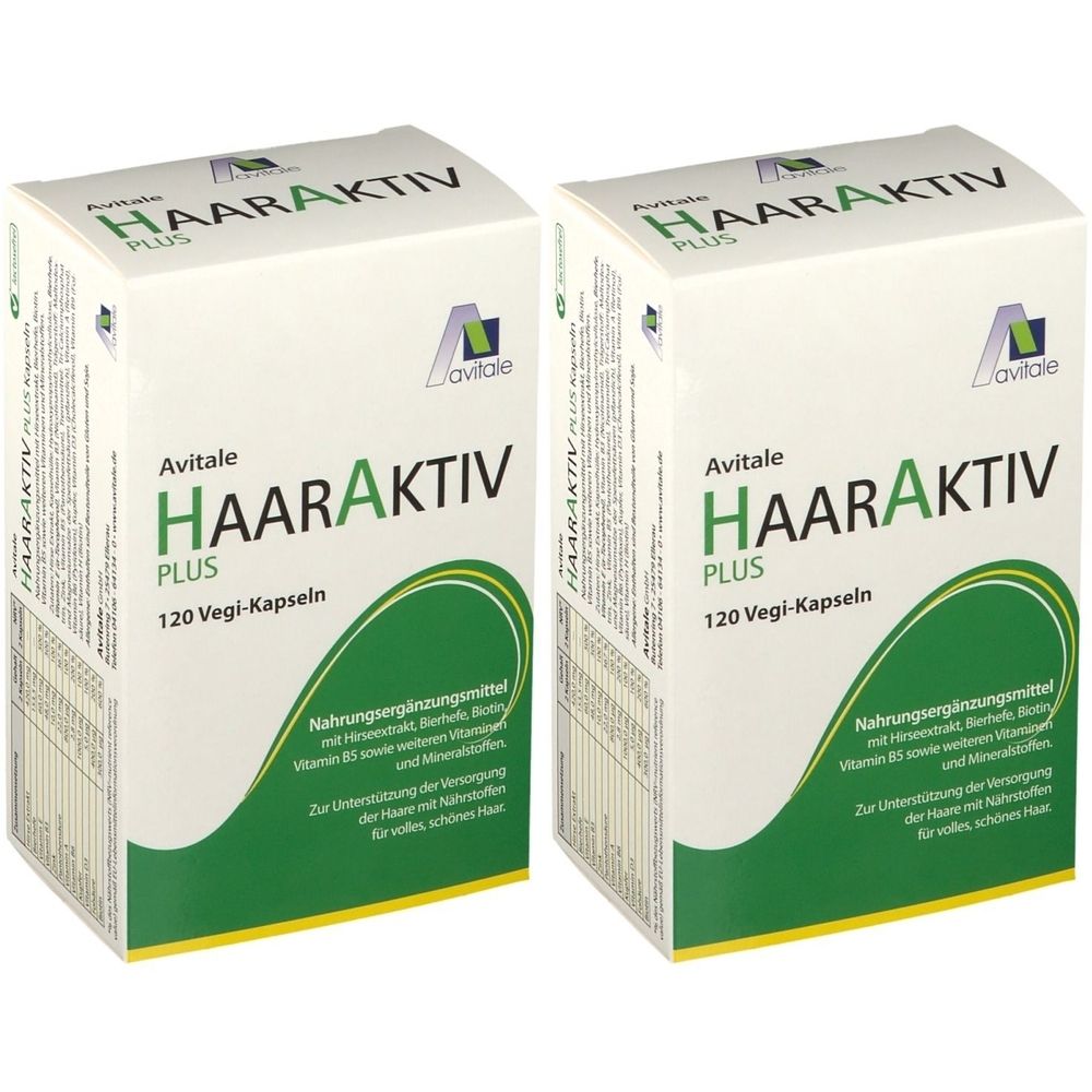Haaraktiv Plus Vegi-Kapseln 2x 2x120 St Kapseln