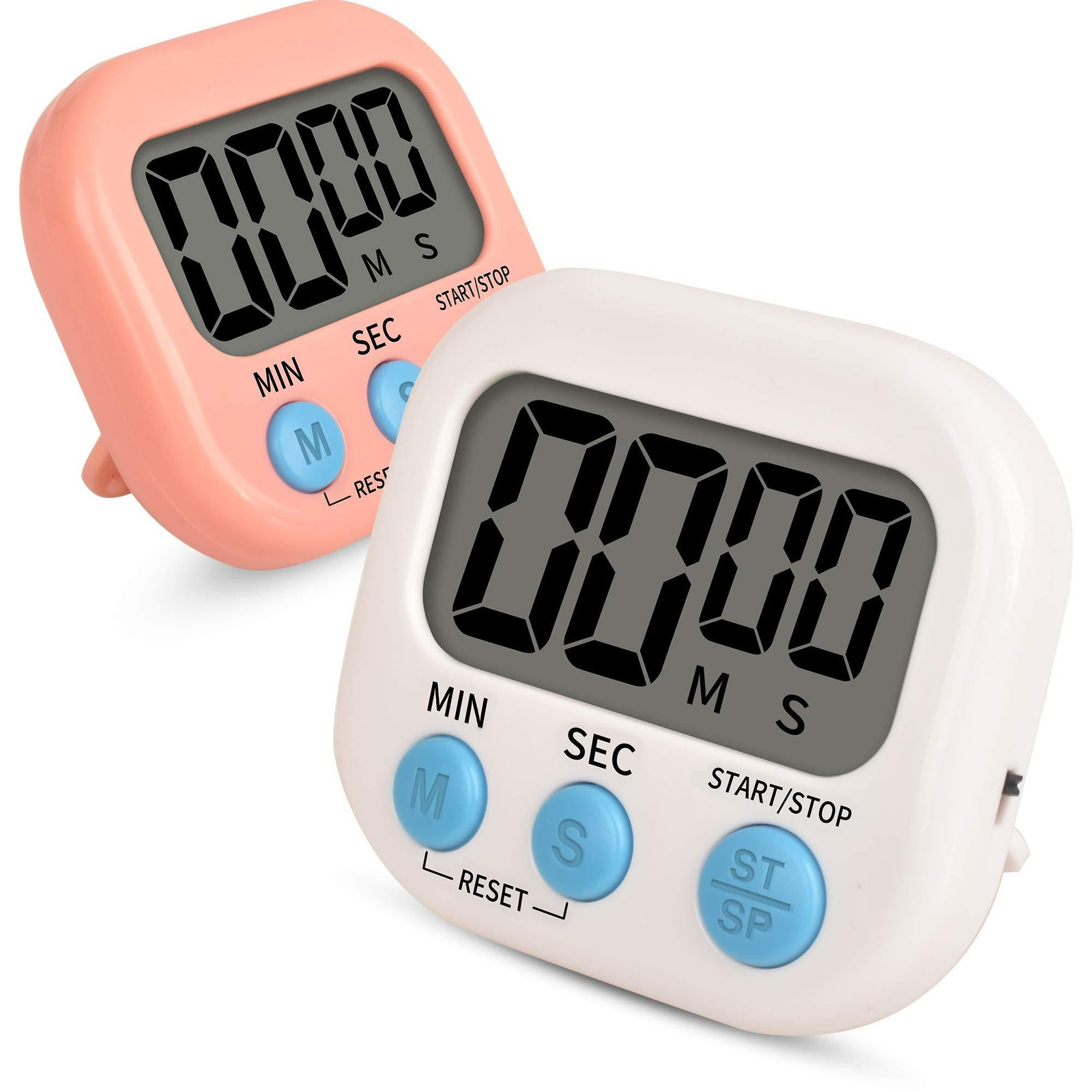 Dripio Set van 2 Magnetische Digitale Keukentimers met Luid Alarm