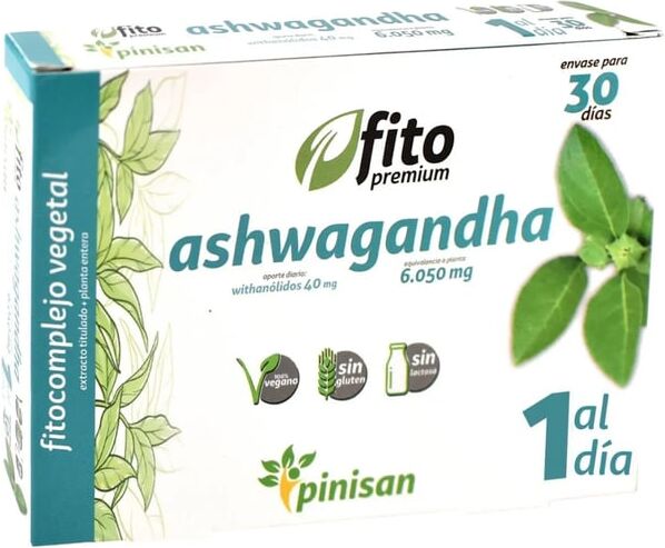 Pinisan Fito Premium Ashwagandha Sin Gluten 30 Caps
