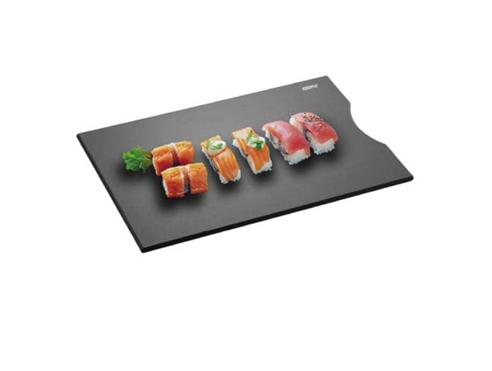 Gefu Schneidebrett Slize - 30x20 cm Küchenbrett aus Holzverbundstoff Nachhaltiges Tranchierbrett, antibakteriell und spülmaschinengeeignet, messerschonend, beidseitig nutzbare Schneidunterlage