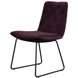 STUHL NEW CHARME Violett Velvet (1er-Set)