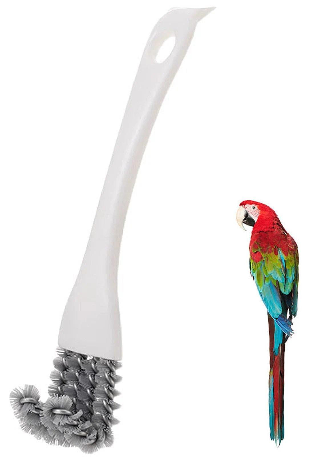 Solidchoice Vogelkooi Reinigingsborstel met Spatel en Ergonomisch Handvat